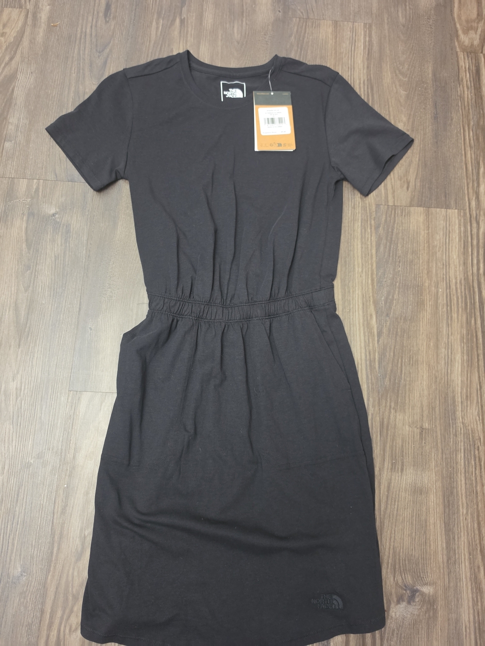 The North Face Black Short-Sleeve Terrain Elastic-Waist Mini Dress Sz XS